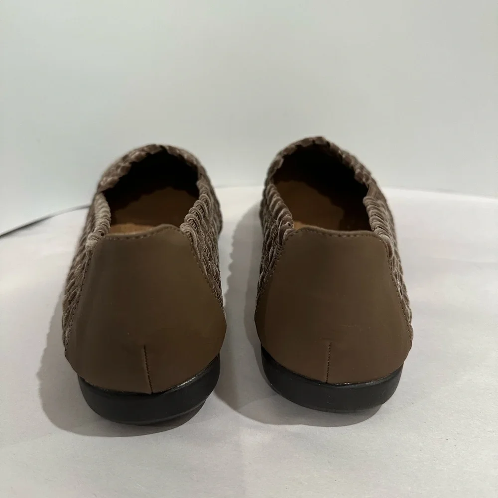 Comfortview Bethany 26388 Womens Velvet Brown Woven Flats Size 71/2 W (00200) - Picture 6 of 8